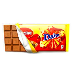 Marabou Daim Original Swedish Milk Chocolate Mjolkchoklad Bar 200g. By Kraft Foods.
