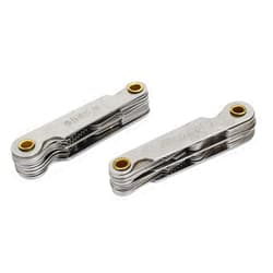 FIYA IIVVERR 0.4mm-6mm Metric 60 Degree 4G-48G Whitworth 55 Degree Screw Thread Pitch Measure Gauge 2Pcs (0.4mm-6mm Métrico 60 Grados 4G-48G Whitworth 55 Grados de Rosca de Tornillo Medida de Paso 2 Unids