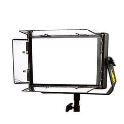 Ikan Lyra Bi-Color 3200K-5600K Soft Panel (1) 1 x Half Studio & Field LED Light with DMX Control, Includes Barn Doors, Bi-Color Adjustable (LBx5) - Black