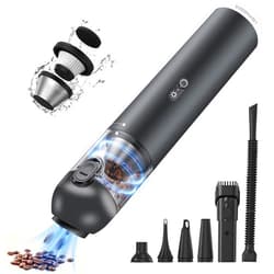 GNOWE Car Vacuum Portable Cordless Handheld Vacuum Cleaner with 15000Pa High Power, 6 in 1 Portable Vacuum for Car, Small Vacuum Cleaner Hand Held Vacuum for Car and Home
