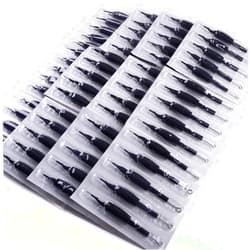 Pirate Face Tattoo (50) Count of Assorted Tattoo Needles with Matching 1/2