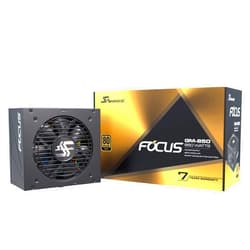 Seasonic Focus SSR-850FM, 850W 80+ Gold, Semi-Modular, Fits All ATX Systems, Fan Control in Silent and Cooling Mode, 7 Year Warranty, Perfect Power Supply for Gaming and Various Application