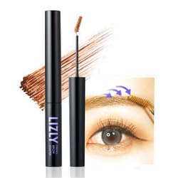 LIZLY Brow Fixing Gel Shaper Volumizing Mascara Precise Brush Eyebrow Long Lasting Korean Makeup Idol Eye Makeup (02 Ash Brown)