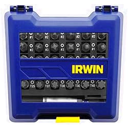 IRWIN Impact Screwdriving Bit Set, Assorted, 31 Piece (IWAF1331)