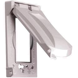 BELL Hubbell Bell MX1050S Single-Gang Weatherproof Heavy Duty Universal Flip Cover, 2.87