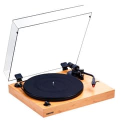 Fluance RT83 Reference High Fidelity Vinyl Turntable Record Player with Ortofon 2M Red Cartridge, Speed Control Motor, High Mass MDF Wood Plinth, Vibration Isolation Feet - Bamboo