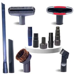 VACEXT Replacement Vacuum Attachments & Brushes plus Universal Adapter Kit Compatible with Shop Vacs 2-1/4'' 1-7/8'' 1-3/8'' 1-1/4 Inch- Flexible Vacuum Crevice Attachment Tool for Shop Vac Accessories