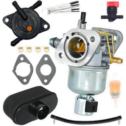 JDLLONG 15004-0827 Carburetor Fit for Kawasaki Specific FS481V FH580V FS541V FR600V FS600V Engine 15004-0822 15004-7060 15004-7053 15004-0818 With Air Filter & Fuel Pump