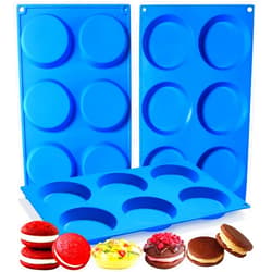 Sidosir Silicone Muffin Top Pans for Egg, Muffins Eggs Molds for Baking Non-Stick 3