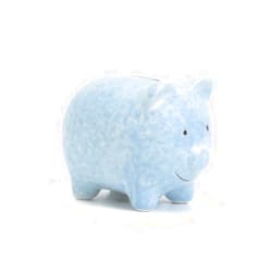 Child to Cherish Mini Ceramic Piggy Bank for Boys, Blue