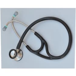Kila Scopes Bell Stethoscope - Professional Dual Head Bell Cardiology & Diagnostic Stethoscope for Doctors and Nurses - with Accessories K770 Black