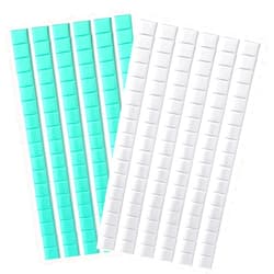 Topbuti 204 Pcs Removable Poster Adhesive Putty Multipurpose Mounting Tacky Putty, Reusable Wall Safe Tack Putty for Hanging Pictures Poster Art Photography Museum (White and Green)