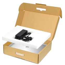 SOUNDANCE Laptop Box with Protection Foam, Handmade Laptop Sleevess, Cardboard Laptop Shipping Box, Secure Mailer Box for up to 17.3 Inches Notebook Computer