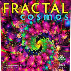 Alice Kelley,Bertrand Russell,Marie Curie,Katherine Johnson,Amber Lotus Publishing Fractal Cosmos 2023 Wall Calendar: The Mathematical Art of Alice Kelley | 12