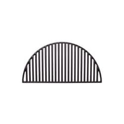 Kamado Joe Durable Half-Moon Cast Iron Cooking Grate with Grill Grate Lifter for Classic Joe 18-inch Charcoal Grill and Smokers in Black, Model KJ-HCICG