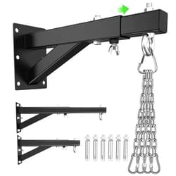 Eapele Heavy Bag Mount, Adjustable Punching Bag Wall Mount Bracket for Boxing and Muay Thai Training, Heavy Duty 500 lbs Boxing Bag Hanger for Home Gym MMA, Punching Bag Holder Stand for Hanging Bag