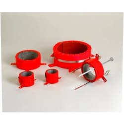 3M FS-195 Metal Fire Barrier Pipe Device - 6 in Width - 051115-08253 [PRICE is per EACH]