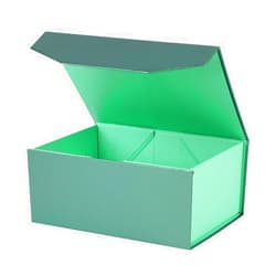 OBMMIRAO Upgrade 1PCS Green Gift Box 9.5x7x4 Inches, Sturdy Gift Box with Lid for Gift Packaging, Foldable Magnetic Closure Storage Boxes, Bridesmaid Proposal Box, Rectangle Collapsible Box