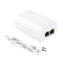 PROCET PoE System Gigabit PoE Injector 24V 15W, Passive Power Over Ethernet PoE Adapter, Single Port PoE Power Injector for IP Camera Wireless/Wireless Access Point Long Range/IP Phones, EN15G-24-3