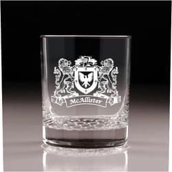 Irish Rose Gifts McAllister Irish Coat of Arms Nob Hill Tumblers - Set of 4