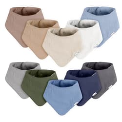 Gerber Unisex Baby Muslin Bandana Bibs