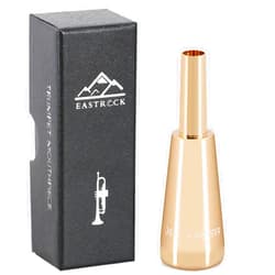 EASTROCK Trumpet Mouthpiece1.5C Trumpet Mouthpiece Brass Heavy Bullet Shape Instrument Accessories GOLD