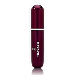 Travalo Classic HD Perfume Atomizer | Genie-S TSA Approved Travel Perfume Bottle Refillable | Reusable Airtight Easy-Fill Mini Pump Sprayer | Lightweight Elegant Design w/Volume Window | Plum 0.17oz