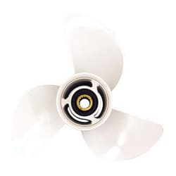 ARKDOZA 13 1/4x17 Aluminum Boat Propeller 6E5-45945-01-EL fit for 50-130HP Yamaha Outboard Motor Engine with Rubber Hub