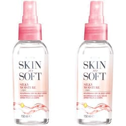 AVON Skin So Soft Silky Moisture Nourishing Dry Oil Spray 150ml (Two Pack)