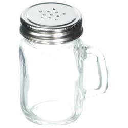 Tablecraft Small Glass Mason Shaker with Metal Lid, 5-Ounce, Clear