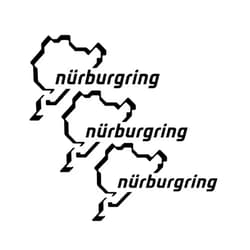 Generic Nurburgring Nordschleife Race Track Decal Sticker Outline 5