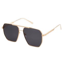 SOJOS Retro Oversized Square Polarized Sunglasses for Women Men Vintage Shades Classic Large Metal Sun Glasses