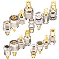 YOTENKO RF Coaxial FPV Connector Kit SMA to BNC UHF F N Type Connectors Kit, BNC to SMA UHF to SMA F to SMA N to SMA RF Adapter SMA Cable Connector Male to Female Coax Adapters 16 Type Set