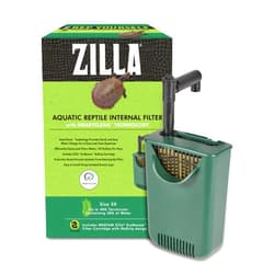 Zilla Aquatic Reptile Internal Filter with SmartClean Technology, for Turtles and Aquatic Reptiles, Medium