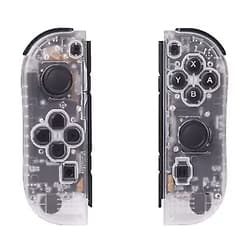 BESTSELLER2888 Joy Con (L/R) Replacement for Nintendo Switch - Left and Right Controllers Joy Pad Controllers for Nintendo Switch (Transparent White)