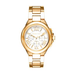 Michael Kors Oversized Camille Women's Watch, Stainless Steel Chronograph Watch for Women