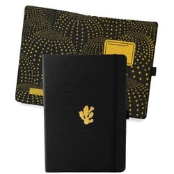 Dingbats* Notebooks Dingbats* - Pro Dotted Large B5 Notebook - PU Leather Hardcover Journal - Ideal for Work, Travel - Pocket, Elastic Closure, Pen Holder, Bookmark