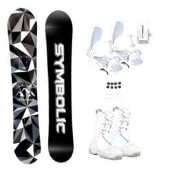 Symbolic Platinum Women Girl Snowboard & Bindings & Blem Choice Boots Complete Package