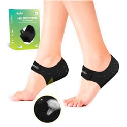 Welnove Plantar Fasciitis Gel Heel Protectors - Welnove Heel Cups for Women Men Heels Spur Pain Relief - Heel Inserts Pads for Achilles Tendonitis Dry Cracked Heel Support Cushion (W 4.5-9 / M 5-8)