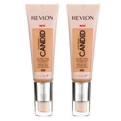 Revlon Pack of 2 Revlon PhotoReady Candid Natural Anti-Pollution Finish Foundation, Light Honey 330