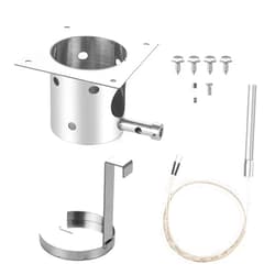 BBQ-Yummy Stainless Steel Fire Burn Pot and Hot Rod Ignitor Kit for Traeger and Pit Boss,Camp Chef Pellet Grills, Heavy Duty Fire Pot Burner Pot Pellet Grill Replacement Parts with Ash Remover, Screws and Fuse