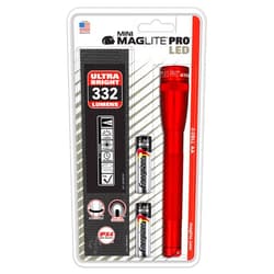 MagLite AA Mini Mag Pro LED W/Hstr Red