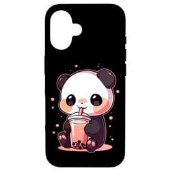 Kawaii Boba Drink Bubble Tea Lover Panda Bear Boba Tea Bubble Tea Anime Kawaii Case for iPhone 16
