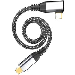 LDLrui USB C to USB C Display Cable 6ft 2Pack, 4K HDR Type C Video Cable 90 Degree, USB 3.2 Gen 2x2 20Gbps Data Transfer 100W PD Fast Charge Cord for Laptops/Monitors/Tablets/Phones/PS5, and More