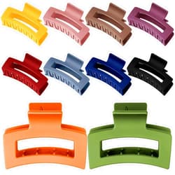 Adqefew 10 Pieces Large Hair Claw Clips for Women