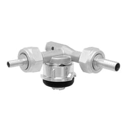 Perlick Lo-Boy Low Profile D System Keg Tap Coupler w/Pressure Relief - 304 Stainless Steel