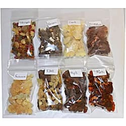 Rainbowrecords239 Resin Incense Variety Sampler Set: 8 Fragrances, 8 x 1/2 oz bags by Rainbowrecords239