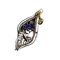 ikigomu-Killer Queen JoJo's Bizarre Adventure Zipper Peeking Anime Decal Sticker for Car//Truck/Laptop (B)