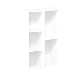 Furinno Luder Bookcase / Book / Storage , 5-Cube, White