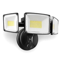 Onforu 80W 9000LM Flood Lights Outdoor, Brightness Security LED Flood Lights with 3 Adjustable Heads, Switch Controlled, IP66 Waterproof 6500K Outside Exterior Flood Light for Yard Garage Eave Patio